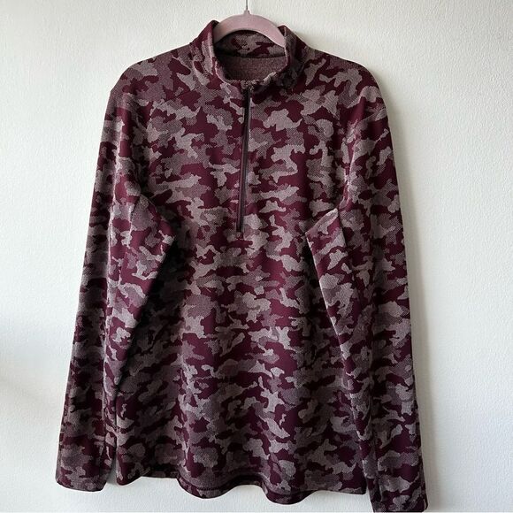 lululemon athletica Other - Lululemon Surge Warm 1/2 Zip Jacquard in burgundy
